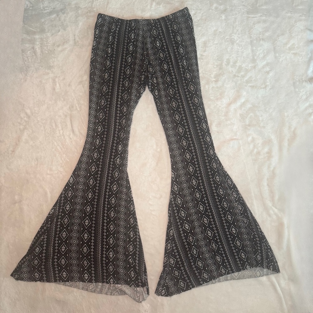 90s Y2K Bohemian Grunge Hippy Flare Pants